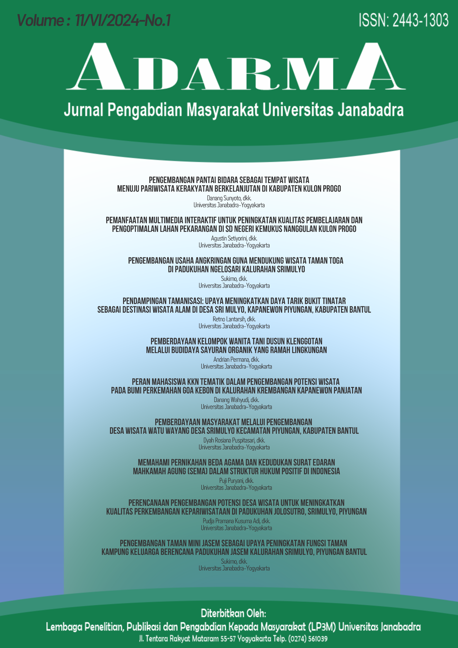 					View Vol. 11 No. 1 (2024): Juni 2024
				