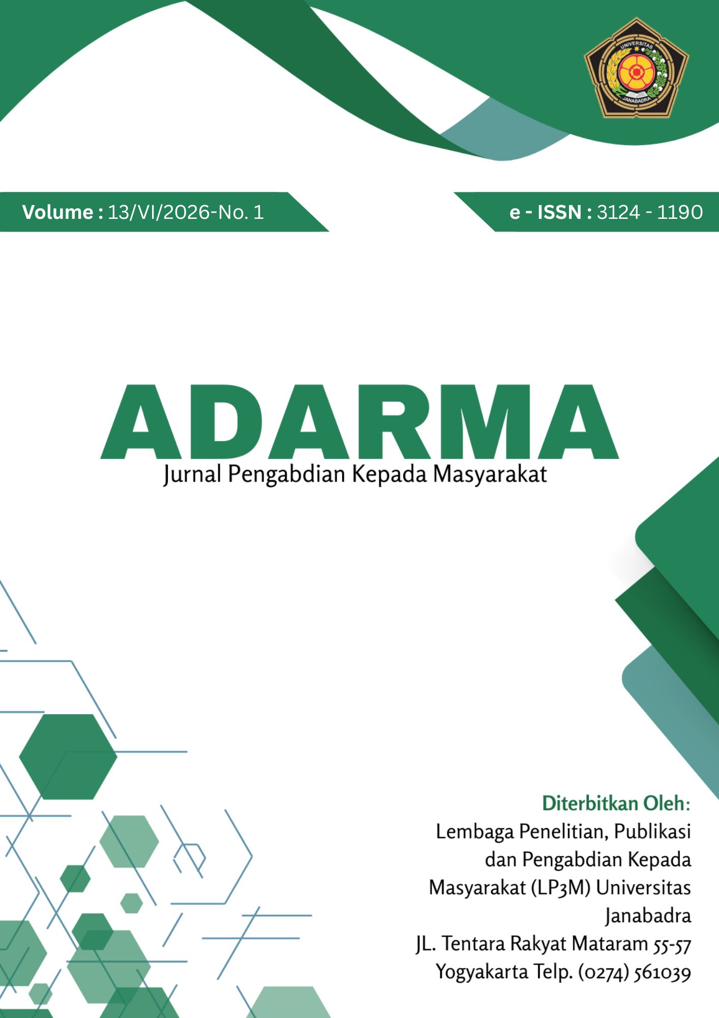 					View Vol. 13 No. 1 (2026): Edisi Juni (Proses)
				